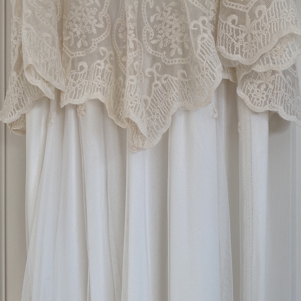 Stand in Awe Cream and Ivory Lace Maxi Dress - Picture 12 of 14